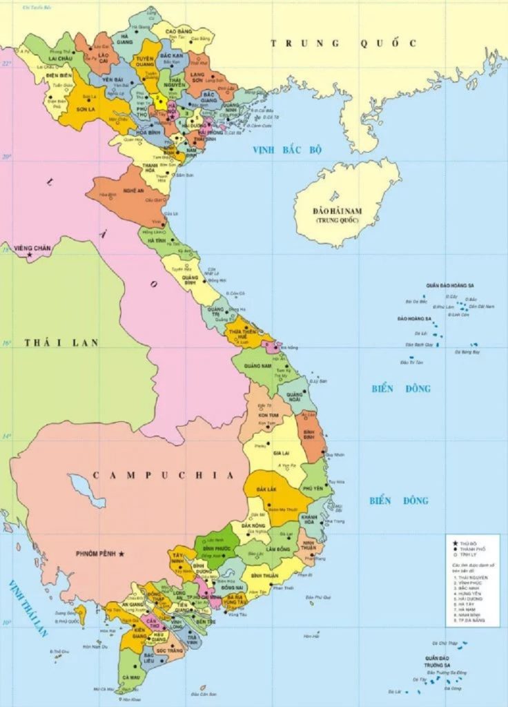 Bản đồ Việt Nam | Cập nhật mới nhất Quý 1/2021