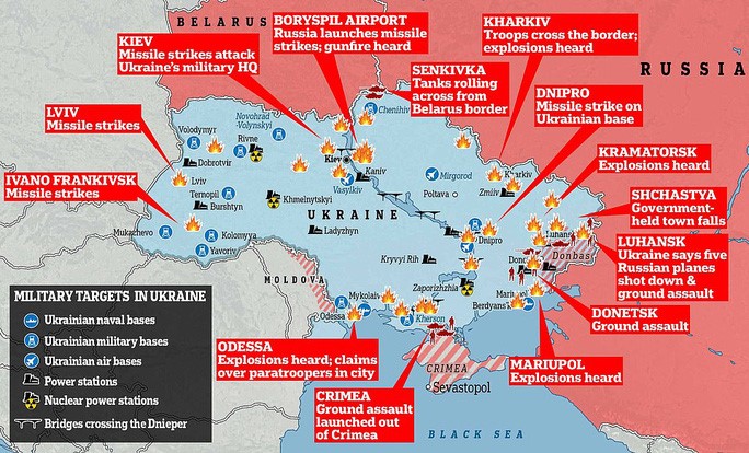 Ukraine nói "Nga trút mưa tên lửa hành trình" - Báo Người lao động
