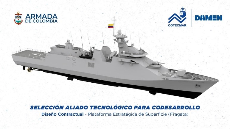 Colombia taps Damen for frigate project - Naval News